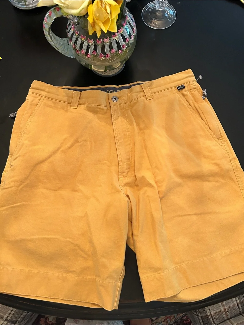 AIGLE Men's Yellow Casual Shorts NWOT